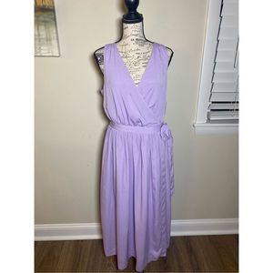 NWOT Banana Republic Lavender Wrap Dress. Size 8.